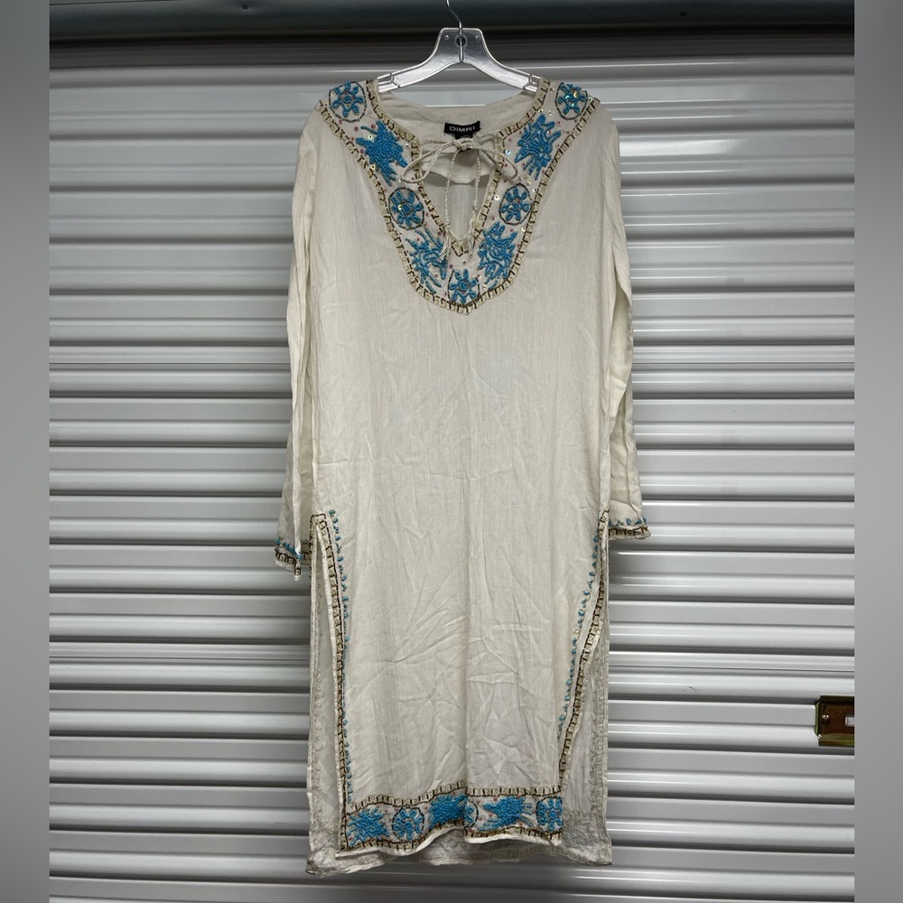 DIRMIR Beaded‎ White Dress